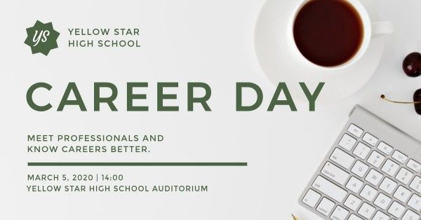  cover photo,  high school,  shool, High School Career Day  Facebook Event Cover Template