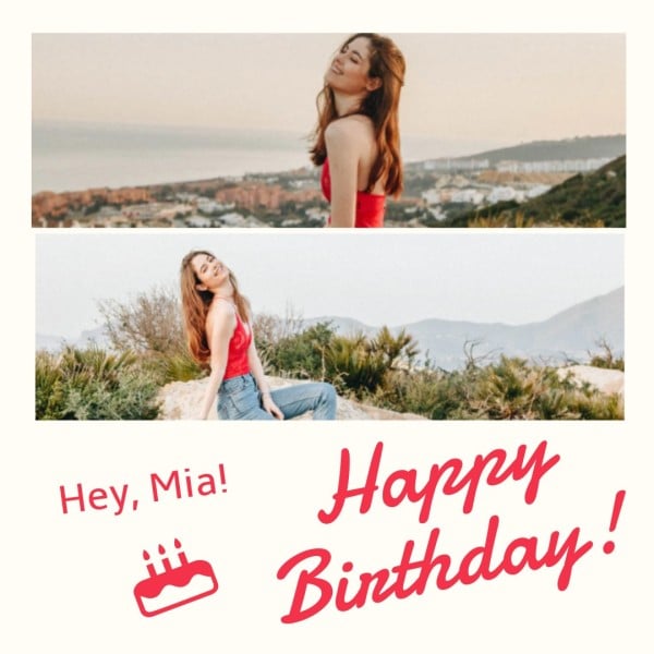 誕生日の女の子の写真のコラージュ