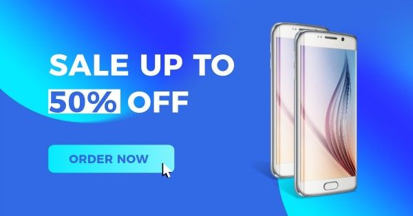 promotion, style, commercial, Blue Mobile Phone Black Friday Sale Facebook App Ad Template