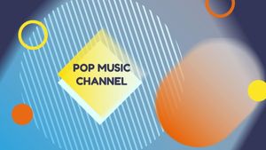 Gradient Pop Music Channel Youtube Channel Art