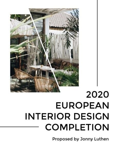  marketing proposals,  business,  design proposal, European Interior Design Competition Proposal Marketing Proposal Template