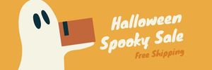 打折, promotion, sales, Holloween Spooky Sale Email Header Template