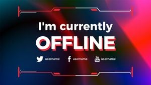 leave, gaming, gradient, Cyberpunk Stream Twitch Offline Twitch Offline Banner Template