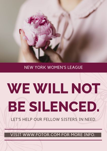 fight, female, international womens day, Women's Right Speech Poster Template