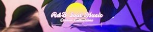 cyberpunk, leaf, song, Purple Leaves Soul Music Soundcloud Banner Template