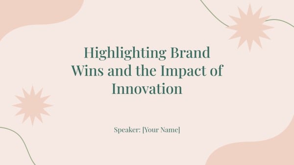 Pink Simple Illustration Beauty Skincare Products Presentation