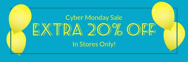 cyber monday sale, black friday sale, deals, Cyber Monday Discount Email Banner Email Header Template