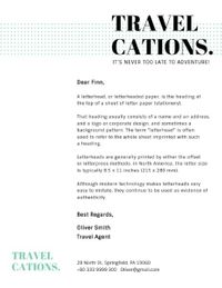 angency, lifestyle, life, Travel Adventure Letterhead Template