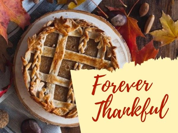 thanksgiving, food, photo, Forever Thankful Card Template