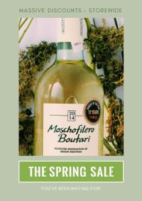 discount, promotion, wine, The Spring Sale Poster Template