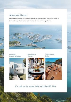 sale, marketing, business, Travel Resort Sea Flyer Template