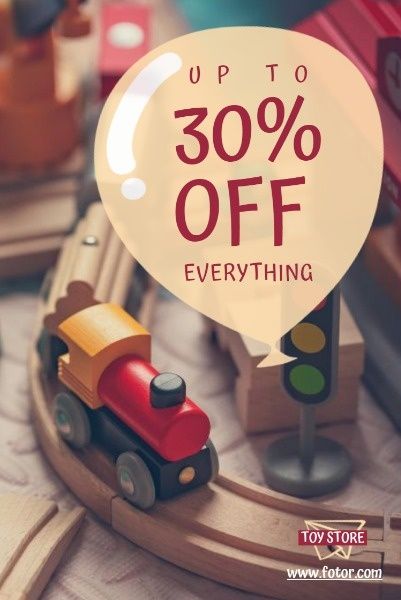 Toy Store Discount Pinterest Post