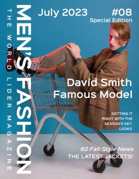 Men's Fashion Magazine Book Magazine Cover