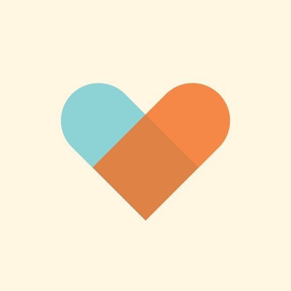 Cute Heart Shape NGO Logo ETSY Shop Icon