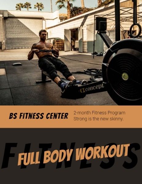 fitness, fitness center, marketing, Created By The Fotor Team Program Template
