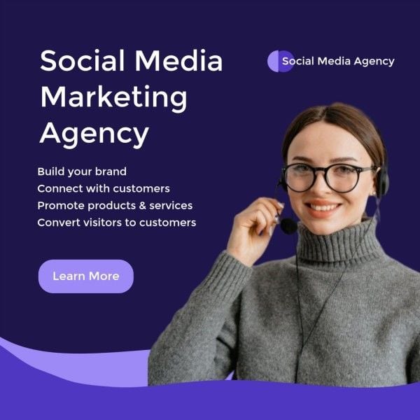 measure, tip, small business, Professional Social Media Marketing Agency Instagram Post Template