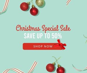 christmas sale, business, marketing, Christmas Special Sale Large Rectangle Template