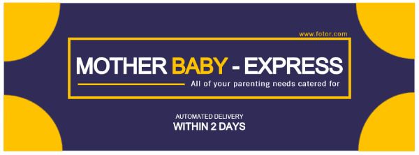 parenting products, baby, express, Purple Parenting Facebook Cover Template