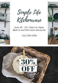 promtion, commodity, homeware, Kitchenware Sale Flyer Template