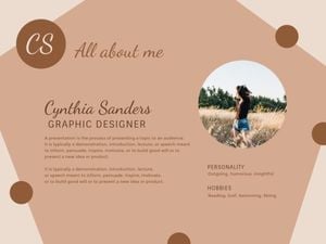 graphic, design, education, Cs Cynthia Sanders Ppt Presentation 4:3 Template