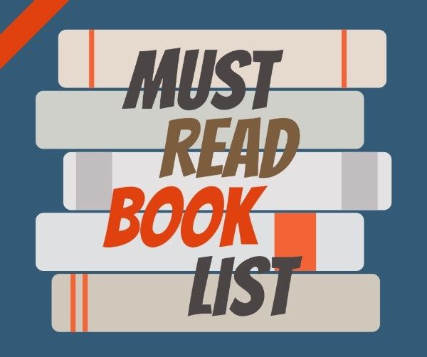 reading, guide, tips, Must Read Book List Facebook Post Template