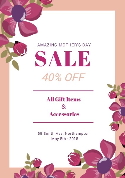 Mother's Day Accessories Sales Flyer