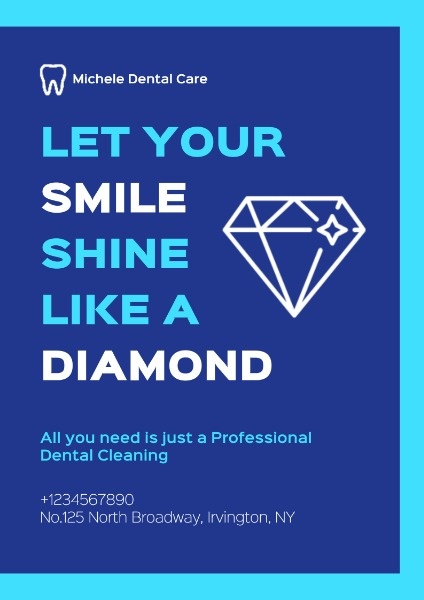 Blue Dental Care Flyer