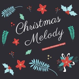 圣诞节, xmas, festival, Christmas Melody Album Cover Template