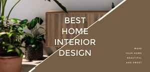 internet, online, business, Brown Home Interior Design Service Website Template