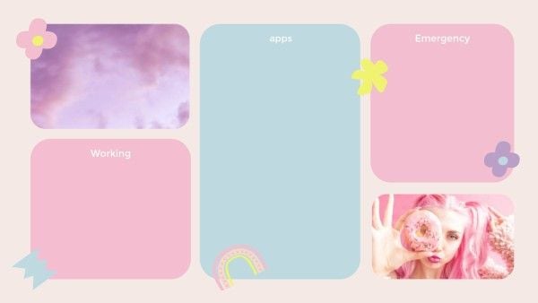 Pastel Pink Cute Desktop Organizer Desktop Wallpaper Template and Ideas for  Design | Fotor