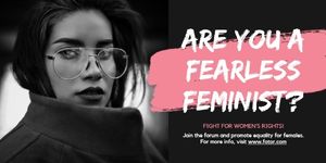 Black Feminist Campaign Poster Twitter Post