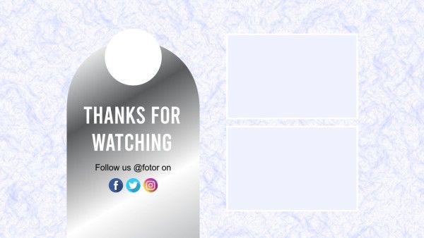 end cards, subscribe, video, Fresh White Youtube End Screen Template