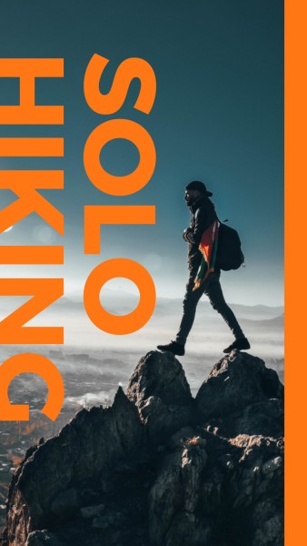 Orange Hiking Sport Instagram Story