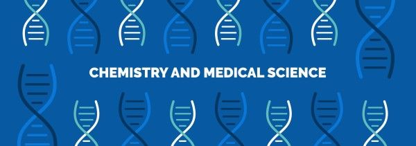 chemistry, medical, science, Blue Background Tumblr Banner Template