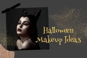 cosmetics, life, lifestyle, Black Halloween Makeup Ideas Blog Title Template