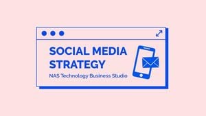 business, life, ppt, Social Media Strategy Presentation Template