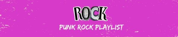 music, video, song, Purple Punk Rock Playlist Soundcloud Banner Template