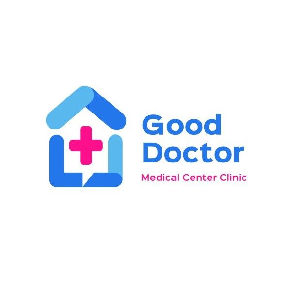 蓝色现代医疗中心诊所 Logo