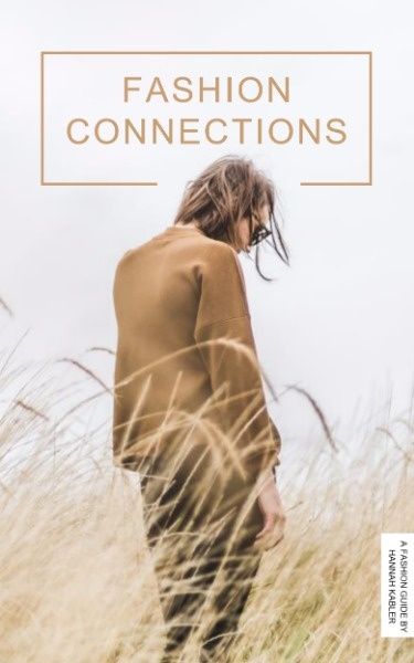 nature, figure, handbook, Fashion Connections Book Cover Template