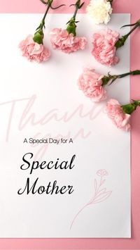 Pink Floral Mother's Day Greeting Instagram Story