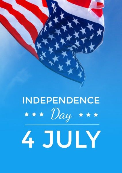 独立日 7月4日庆祝活动 英文海报