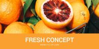 fruit, retail, farm, Fresh Concept Summer Twitter Post Template