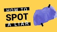 psychology, psychological, mind, How To Spot A Liar Youtube Thumbnail Template
