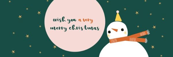 xmas, festival, holiday, Snowman Christmas Twitter Cover Template