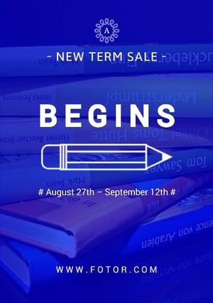 New Term Sale Poster