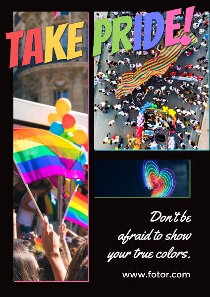lgbt, les, lesbian, Take Pride Poster Template