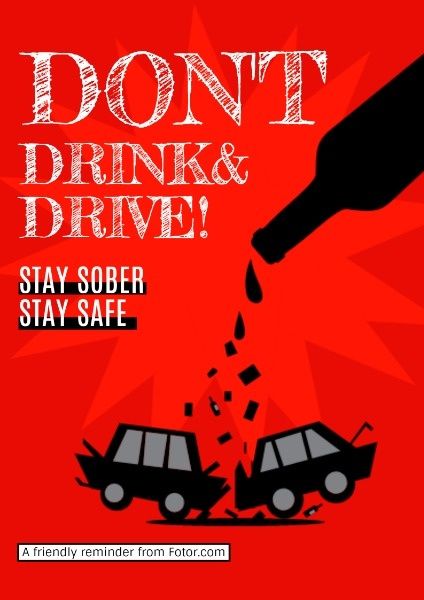dangerous, automobile, safe, Drink and Drive Poster Template