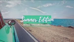简单的夏季公路旅行Youtube频道艺术 Youtube频道封面