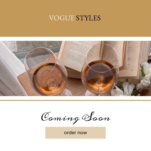 fashion, cloth, sale, Vogue Style Coming Soon Instagram Post Template