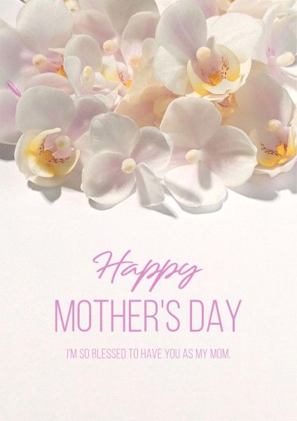mothers day, mother day, celebration, White Simple Clean Mother's Day Greeting Poster Template